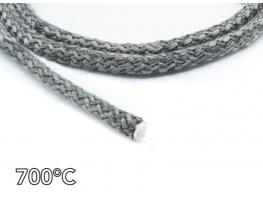 TRECCIA TONDA ARTICA NERA diametro 12 mm PER TENUTA STUFA A PELLET LEGNA CAMINETTI FORNI