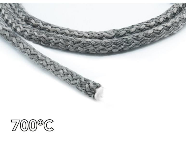 TRECCIA TONDA ARTICA NERA diametro 12 mm PER TENUTA STUFA A PELLET LEGNA CAMINETTI FORNI