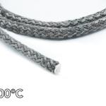 TRECCIA TONDA ARTICA NERA diametro 8 mm PER TENUTA STUFA A PELLET LEGNA CAMINETTI FORNI