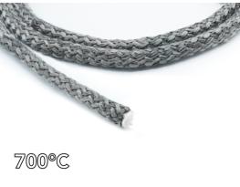 TRECCIA TONDA ARTICA NERA diametro 8 mm PER TENUTA STUFA A PELLET LEGNA CAMINETTI FORNI