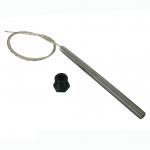 RESISTENZA CANDELETTA UTXS022972 diametro 9,9 x 150 270W + raccordo 3/8" mobile