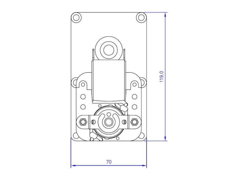 MOTORIDUTTORE MELLOR mod. FB1397 albero diametro 9,5 RPM 2,0 giri/minuto