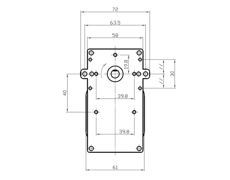 MOTORIDUTTORE KENTA mod. K9115062 albero diametro 8,5mm RPM 2,0 giri/minuto