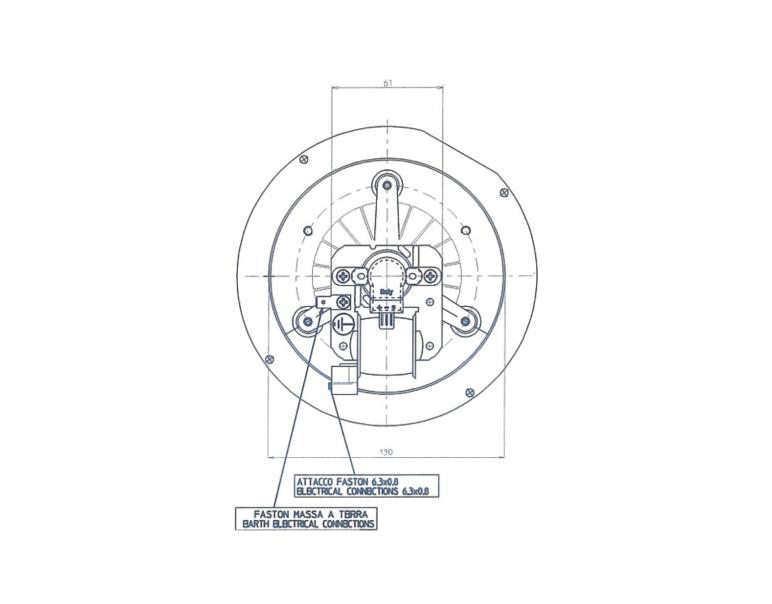 ESTRATTORE FUMI FANDIS VFC3N23HTBBSM-V70 VENTOLA diametro 150mm