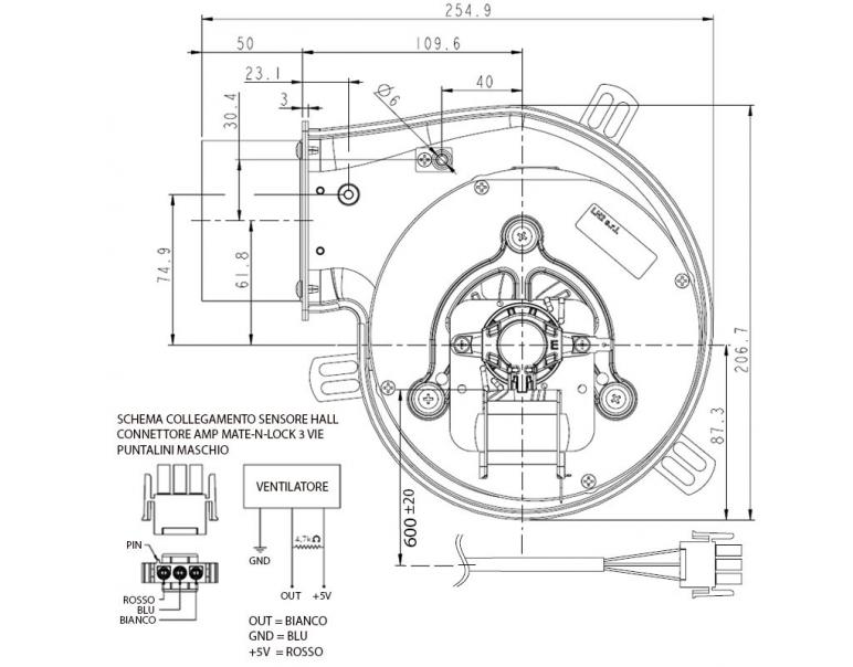 ESTRATTORE FUMI NATALINI PL21 CE0260 W931210260