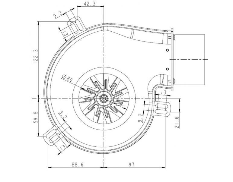 ESTRATTORE FUMI NATALINI PL21 CE0260 W931210260