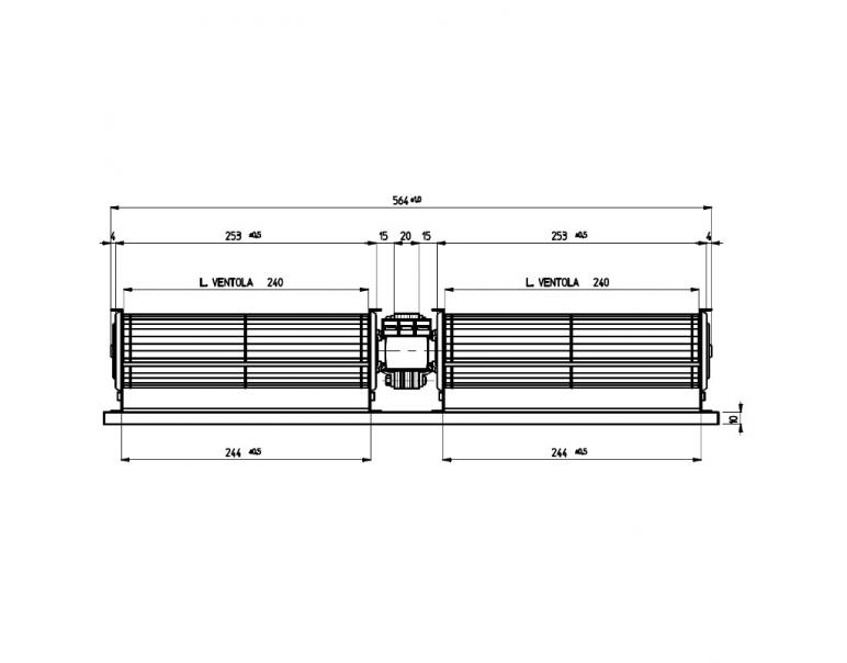 VENTILATORE TANGENZIALE FERGAS EMMEVI TGD 60/1-240/20 25/2600 119804