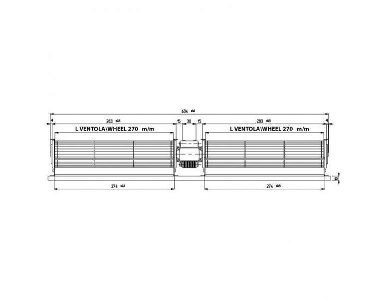 VENTILATORE TANGENZIALE FERGAS EMMEVI TGD 60/1-270/30 120102